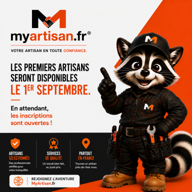 MyArtisan.fr®, plateforme mettant en relation les particuliers avec des artisans de confiance partout en France. MyArtisan.fr®, plateforme mettant en relation les particuliers avec des artisans de confiance partout en France.